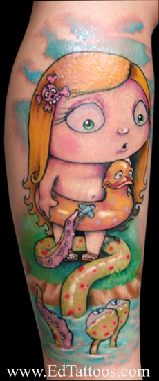Tattoos - Cartoon tattoos - baby girl